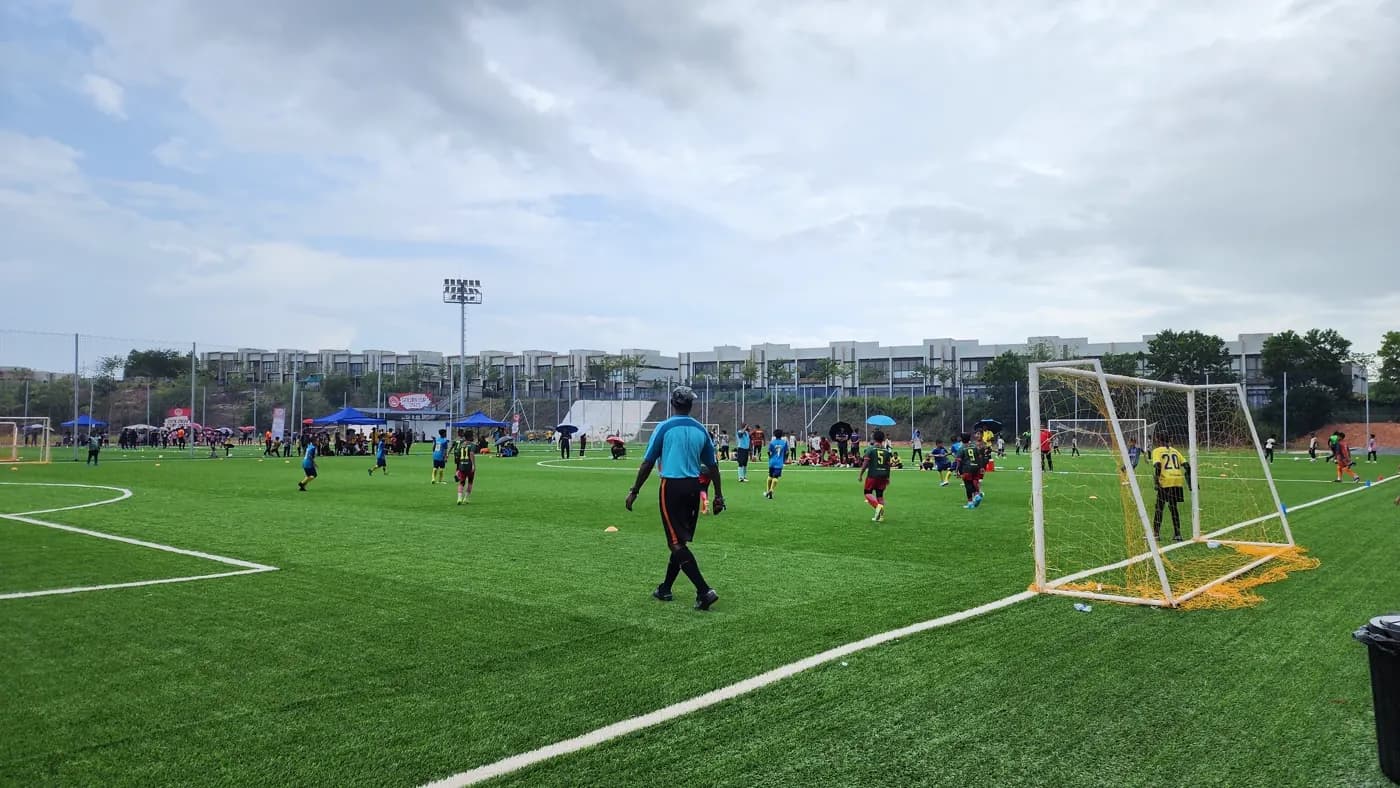 A proper match in progress at ArmourX Sports